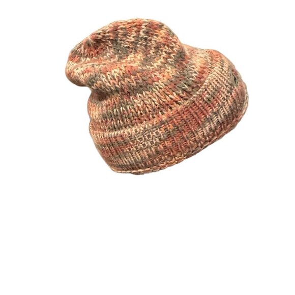 Alpaca Wool Blend Multicolor Knit Beanie Hat Unisex One Size - Picture 3 of 8